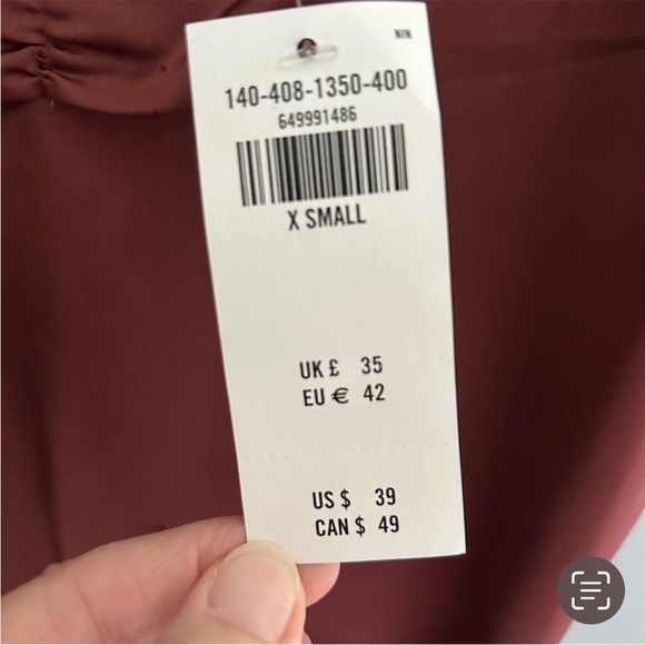 🌷 Abercrombie & Fitch Rust Cropped Tank Top Size XS NWT - Picture 8 of 10